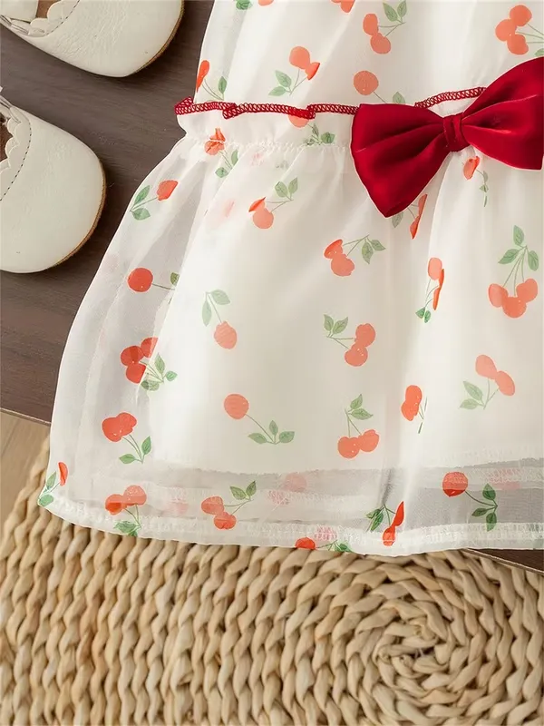 Girls_Satin_Tissue_White_Cherry_Print_Layered_Party_Frock_with_Red_Bow_|_Premium_Baby_Girl_Dress