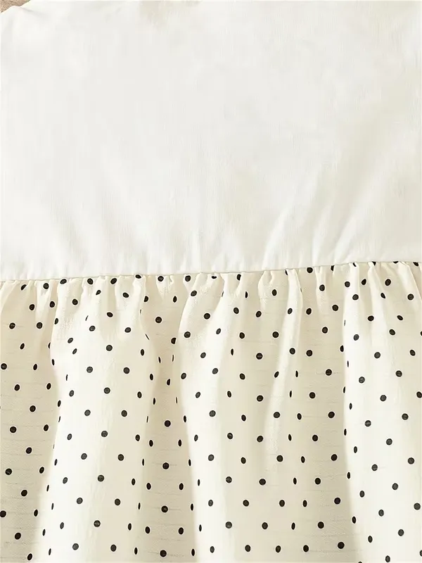 Girls_White_Polka_Dot_Layered_Frock_with_Black_Bow