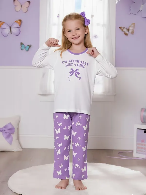 Girls_White_&_Lavender_Butterfly_Print_Nightwear_Set_|_Full_Sleeve_Top_&_Pajama_Kids_Night_Suit