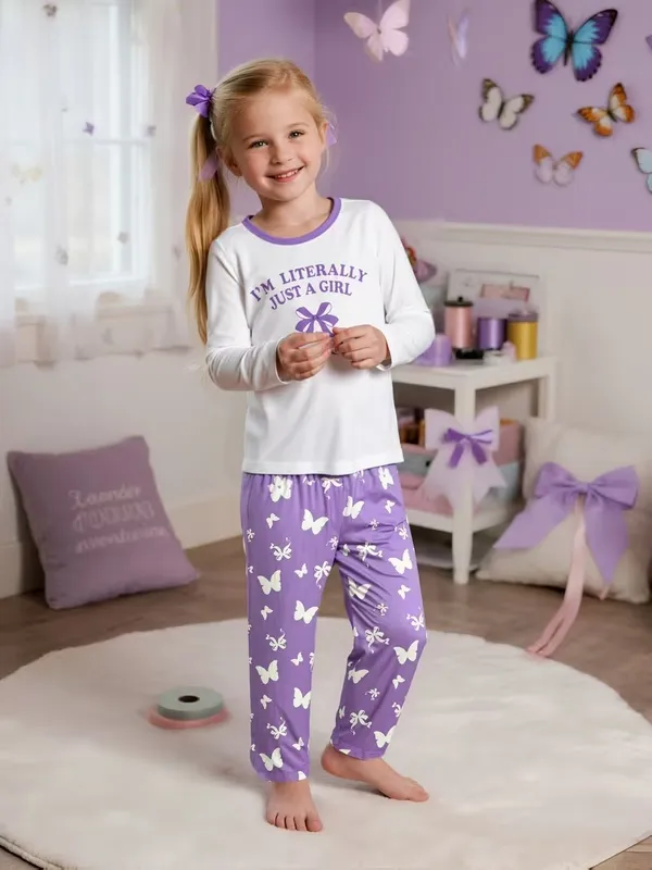 Girls_White_&_Lavender_Butterfly_Print_Nightwear_Set_|_Full_Sleeve_Top_&_Pajama_Kids_Night_Suit