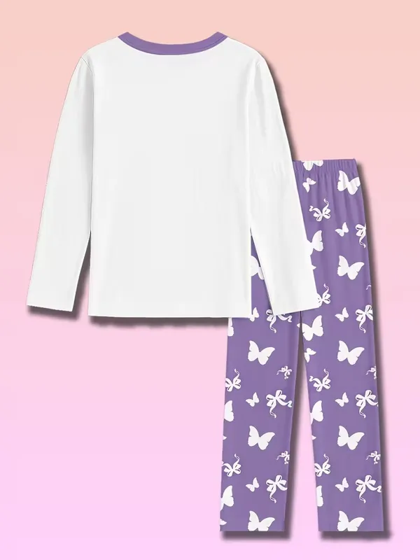 Girls_White_&_Lavender_Butterfly_Print_Nightwear_Set_|_Full_Sleeve_Top_&_Pajama_Kids_Night_Suit