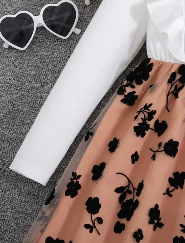 Girls_White_&_Peach_Heart_Print_Party_Wear_Frock_with_Floral_Net_Skirt