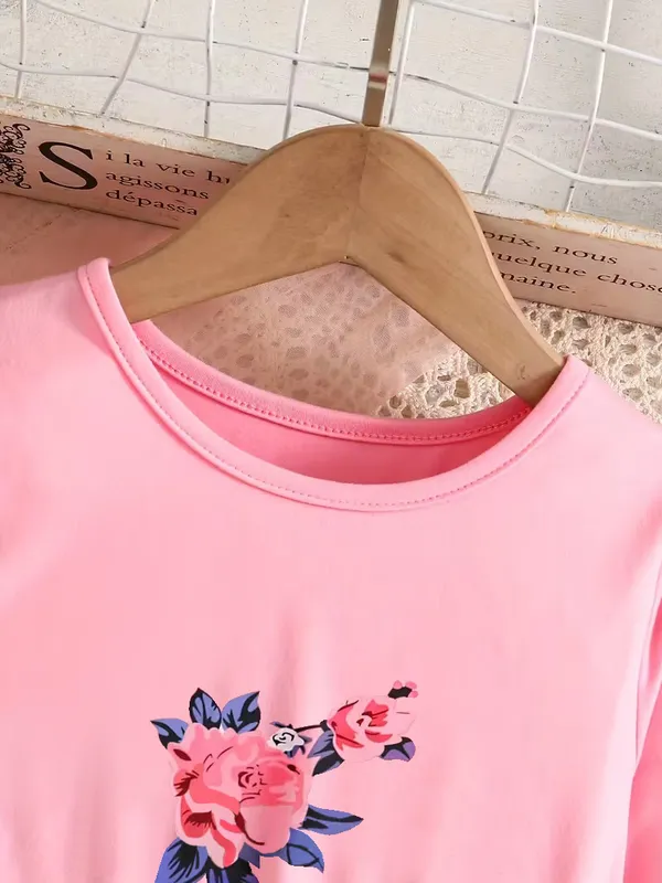 Girls-_Long_Sleeve_Floral_Print_Dress