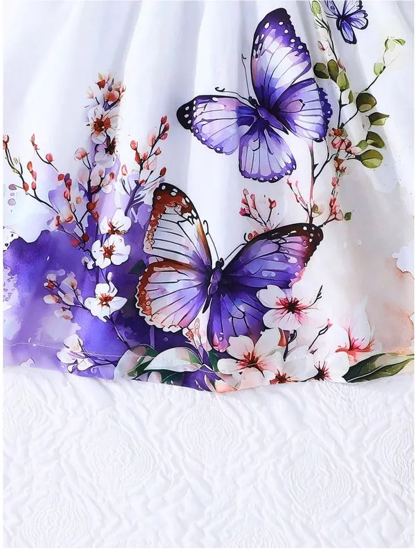 Lavender_Baby_Girl_Ruffled_Sleeve_Bow_Tie_Floral_Print_Casual_Dress