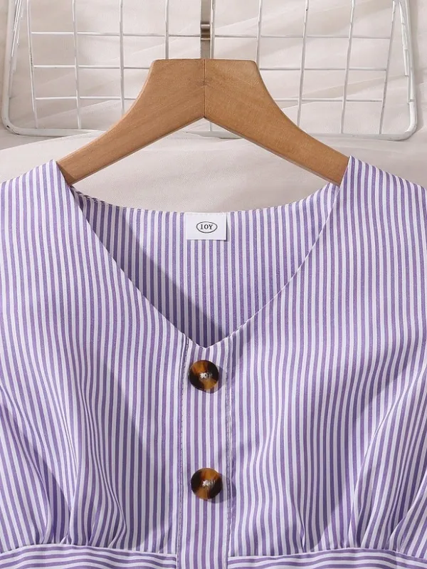 Lavender_Dreams_Striped_Button-Front_Dress_With_Ruffle_Sleeves