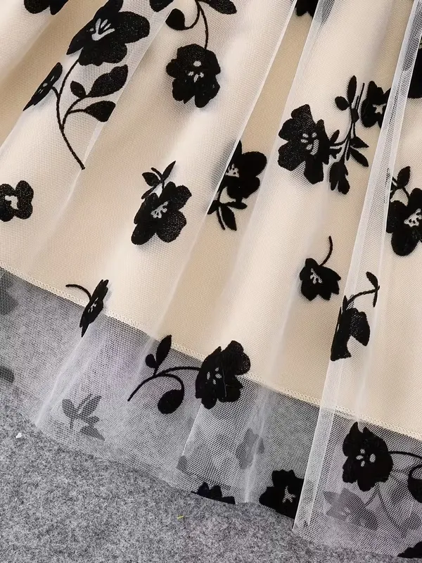 Premium_Floral_Embroidery_Party_Dress_For_Girls_-_Elegant_Black_&_Beige_Tulle_Frock_With_Bow_Detail