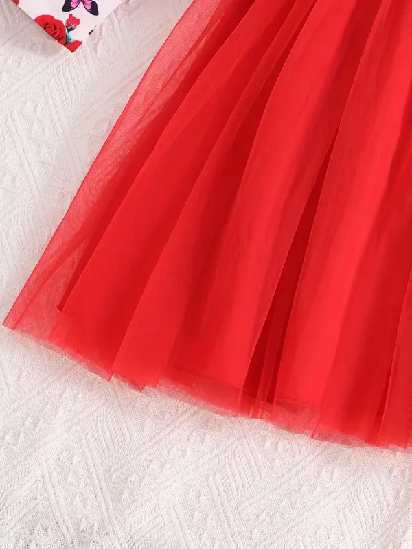 Red_Floral_Butterfly_Party_Dress_For_Girls