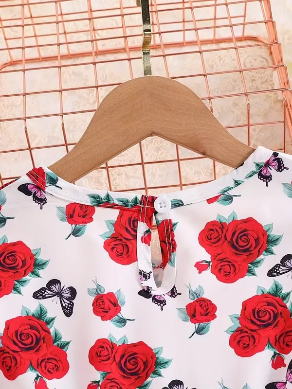 Red_Floral_Butterfly_Party_Dress_For_Girls