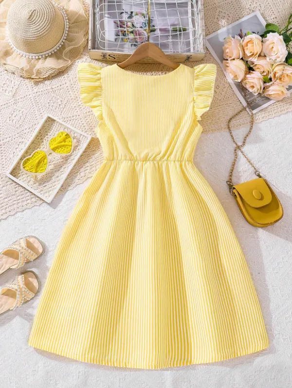 Sunshine_Stripes_Flutter_Sleeve_Midi_Dress
