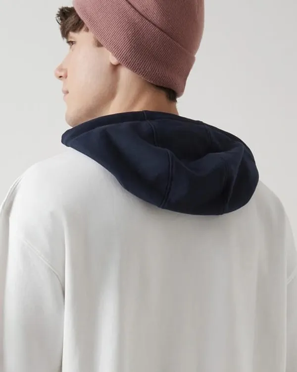 White_Hooded_Textured_Half_Sleeve_Pull-Over