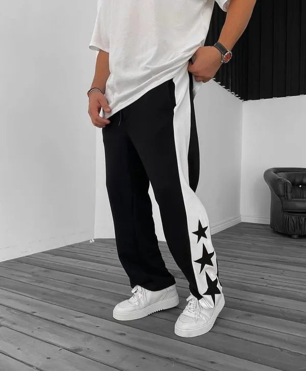 Black_Triple_Star_Stripe_Baggy_Track_Pant