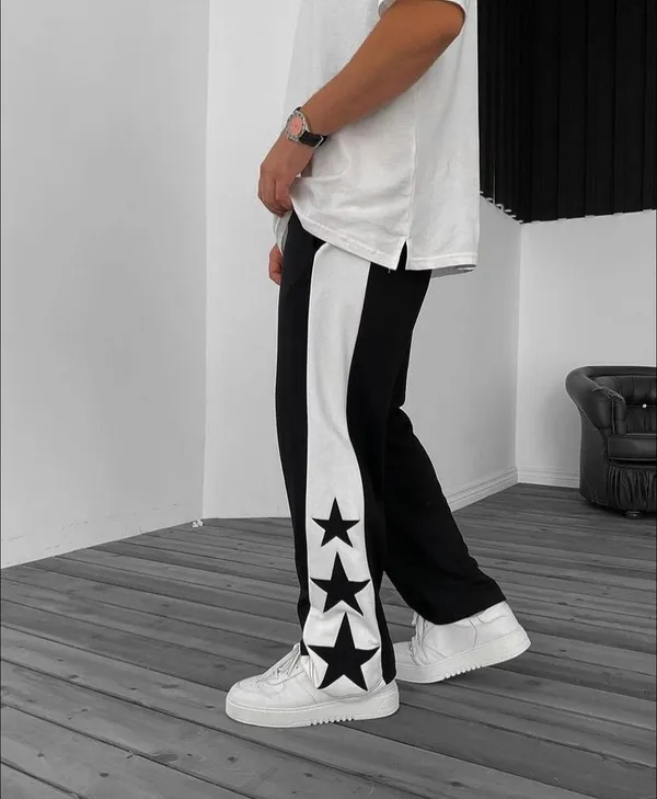 Black_Triple_Star_Stripe_Baggy_Track_Pant