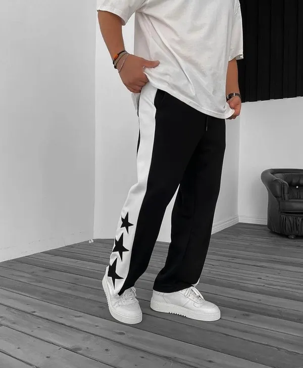 Black_Triple_Star_Stripe_Baggy_Track_Pant