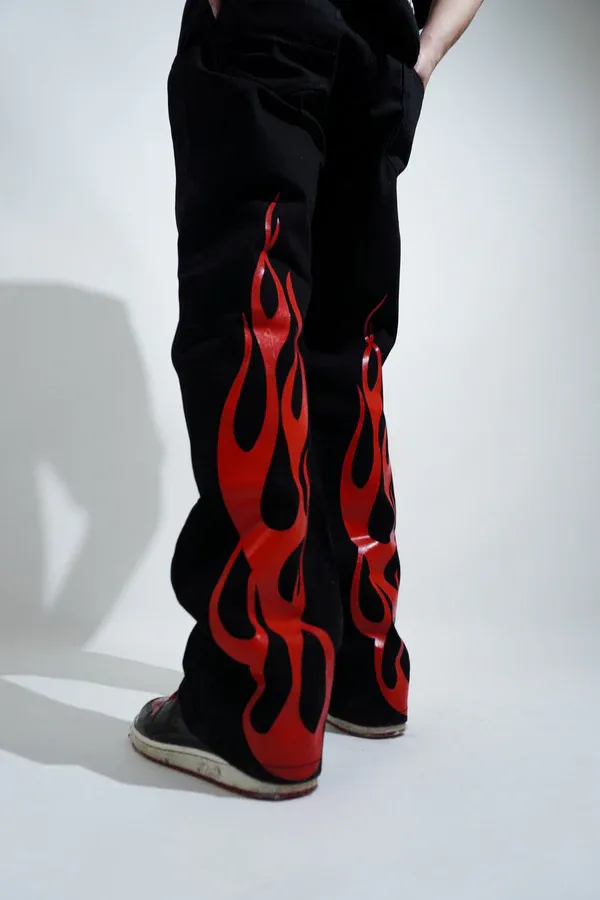 Black_&_Red_Flame_Surge_Pant_Trouser_For_Men_&_Women
