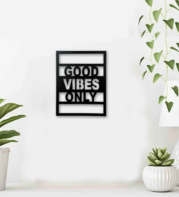 Matt_Black_Good_Vibes_Wall_Panel_Home_Office_Decor_Wall_Art_Wood_Wall_Sign_Art_Quote_Farme_Housewarming_Gift_Item_(Black)_(28X_28_Cm)