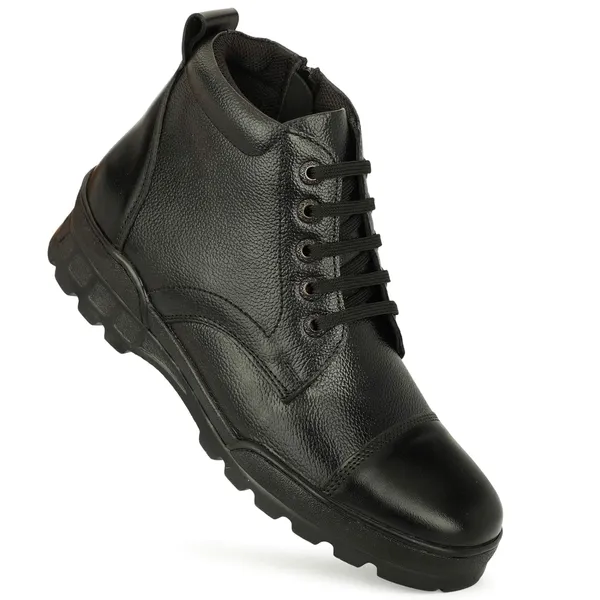 Svpanther_Men's_Side_Zip_Ankle_Leather_Boots_for_Police,_Commando_NCC,_Military,_Army_Boots_For_Men