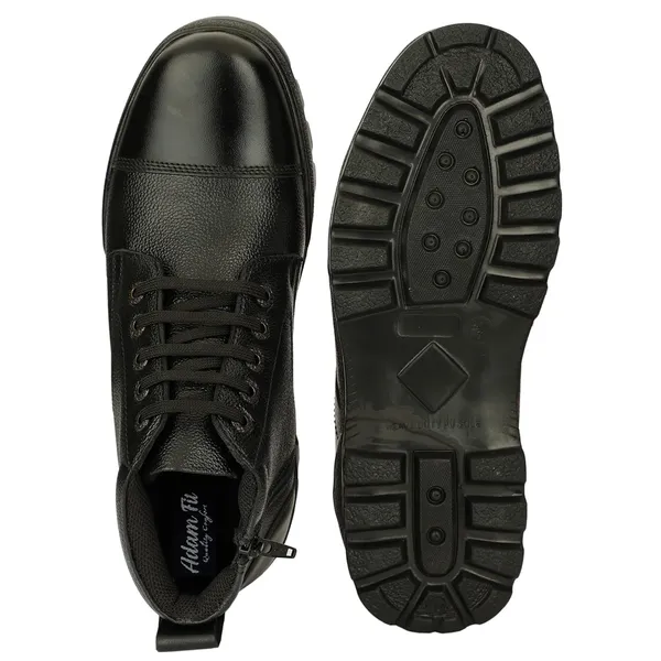 Svpanther_Men's_Side_Zip_Ankle_Leather_Boots_for_Police,_Commando_NCC,_Military,_Army_Boots_For_Men