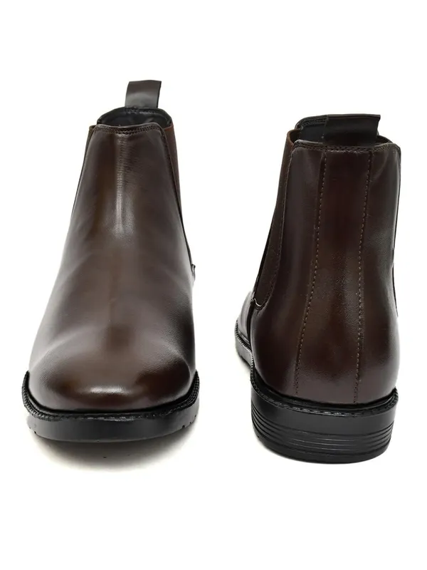 Brown_Faux_Leather_Chelsea_Boots_For_Men
