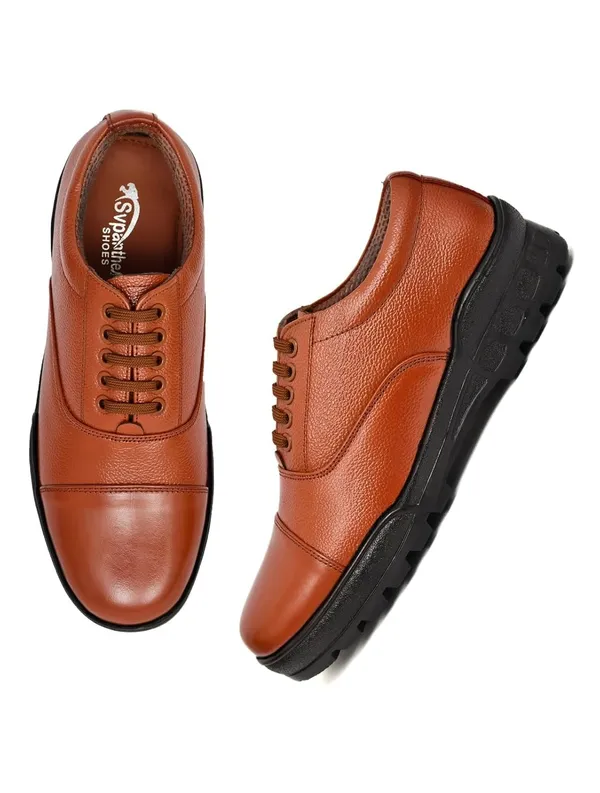 Tan_Faux_Leather_Dress_Shoes_For_Men