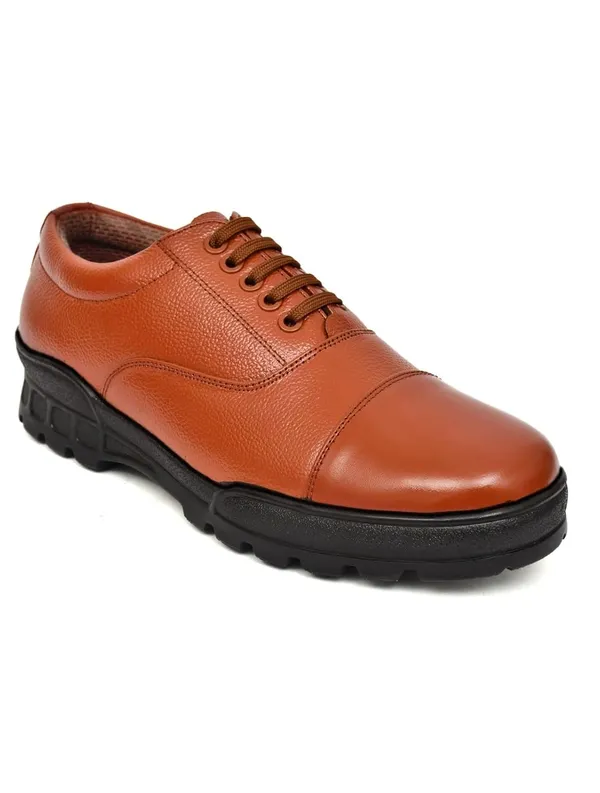 Tan_Faux_Leather_Dress_Shoes_For_Men
