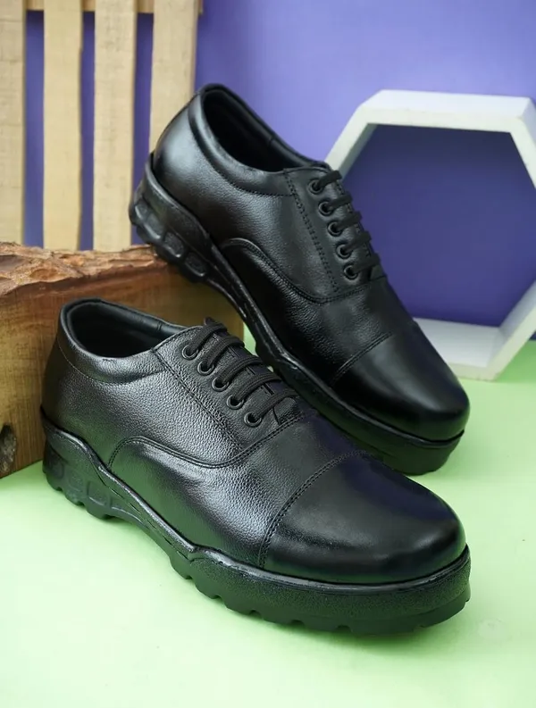 Black_Faux_Leather_Dress_Shoes_For_Men