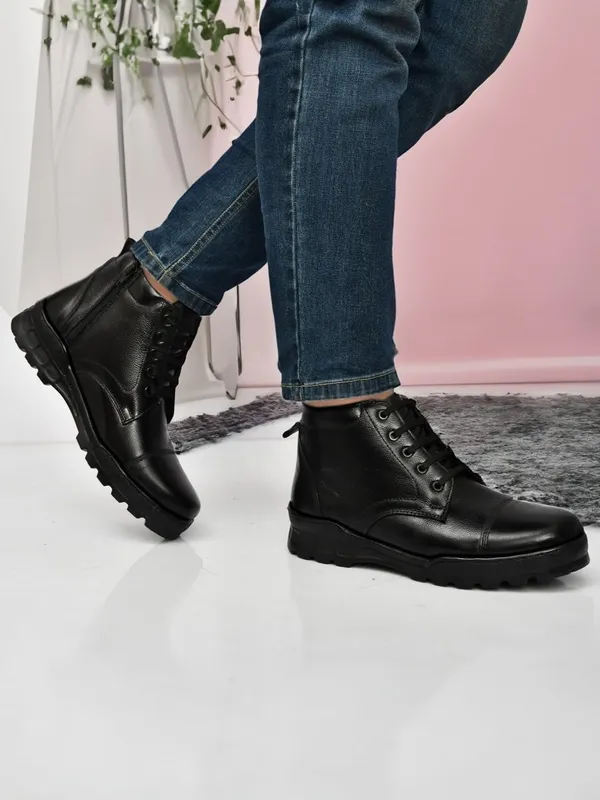 Svpanther_Men's_Side_Zip_Ankle_Leather_Boots_for_Police,_Commando_NCC,_Military,_Army_Boots_For_Men
