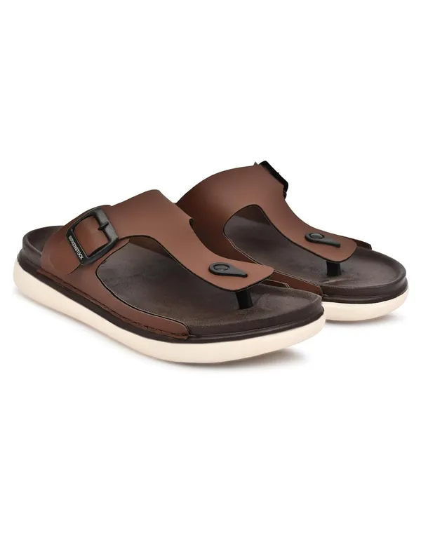 Brown_Synthetic_Sandals_For_Men