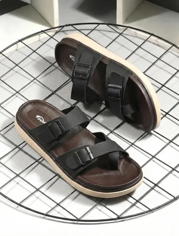 Brown_Synthetic_Sandals_For_Men