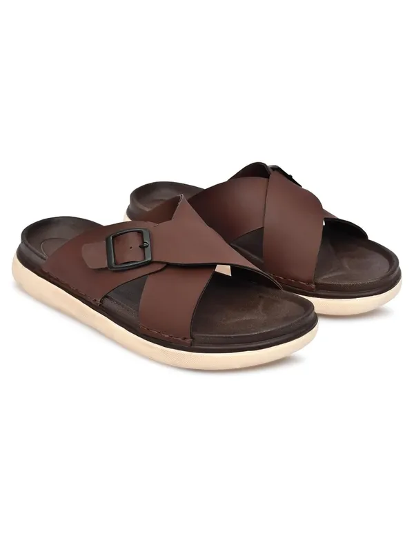 Brown_Synthetic_Sandals_For_Men