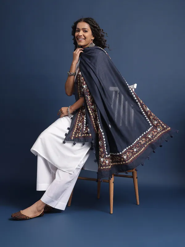 Blue_Chanderi_Dupatta_For_Women