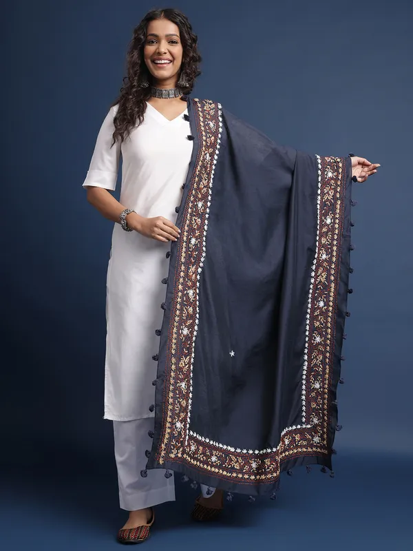 Blue_Chanderi_Dupatta_For_Women