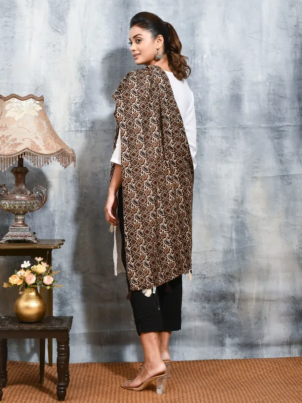 Brown_colour_Viscose_Rayon_Stole_for_Women
