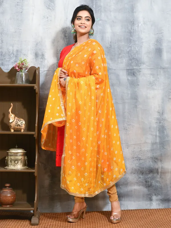 Yellow_colour_Satin_Dupatta_for_Women