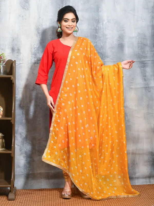 Yellow_colour_Satin_Dupatta_for_Women