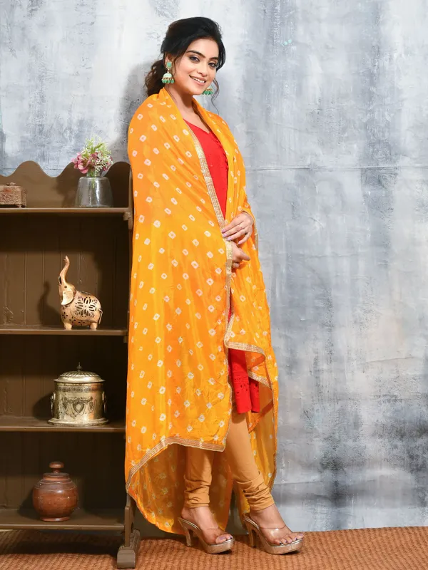 Yellow_colour_Satin_Dupatta_for_Women