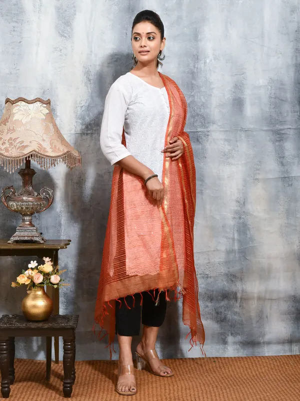 Red_colour_Cotton_Blend_Dupatta_for_Women
