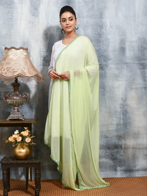 Green_colour_Chiffon_Dupatta_for_Women