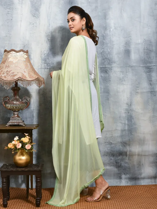 Green_colour_Chiffon_Dupatta_for_Women