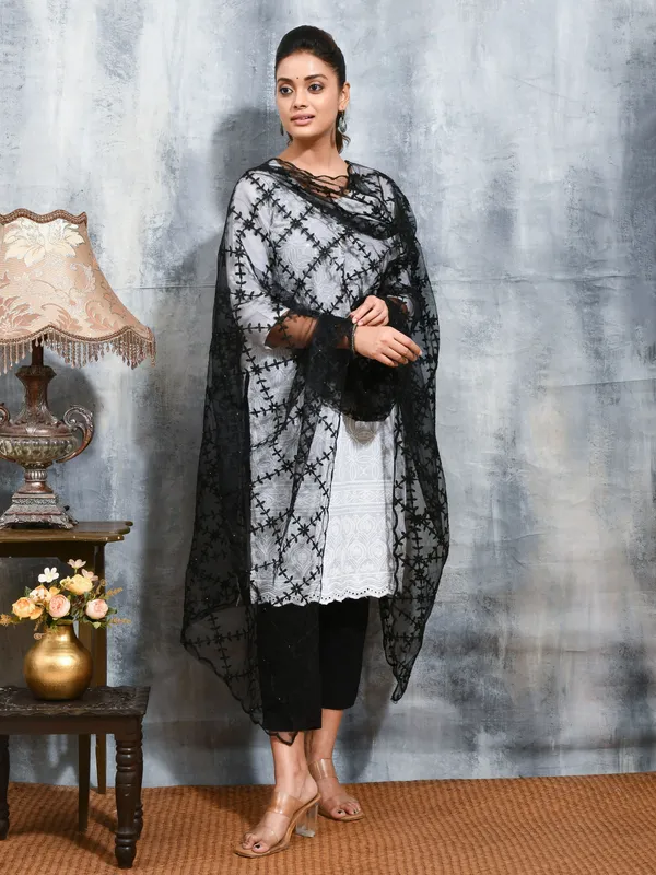 Black_colour_Net_Dupatta_for_Women