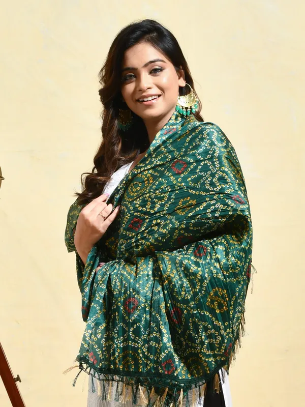 Green_colour_Silk_Blend_Dupatta_for_Women