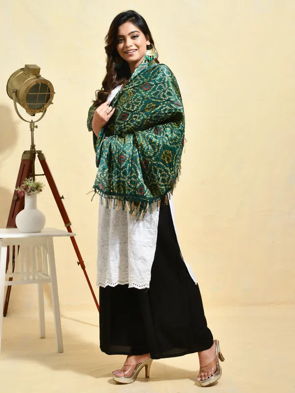 Green_colour_Silk_Blend_Dupatta_for_Women