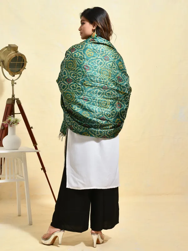 Green_colour_Silk_Blend_Dupatta_for_Women