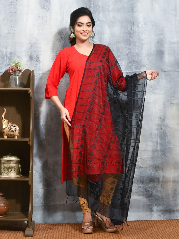 Black_colour_Organza_Dupatta_for_Women