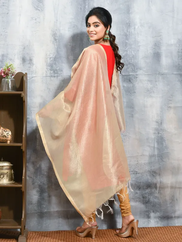 Gold_colour_Silk_Blend_Dupatta_for_Women