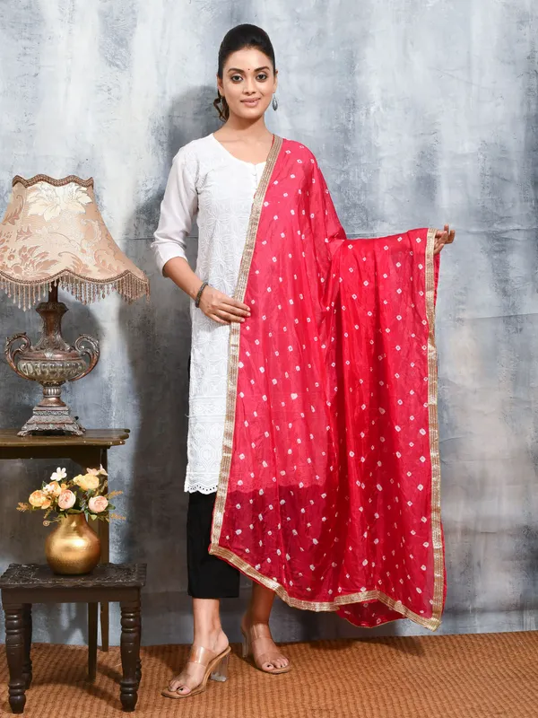 Pink_colour_Satin_Dupatta_for_Women