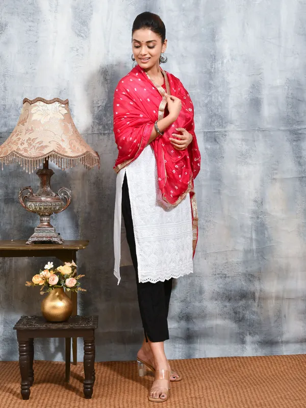 Pink_colour_Satin_Dupatta_for_Women
