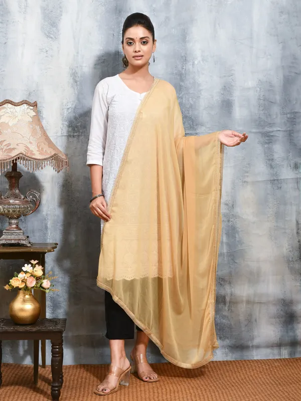 Beige_colour_Chiffon_Dupatta_for_Women