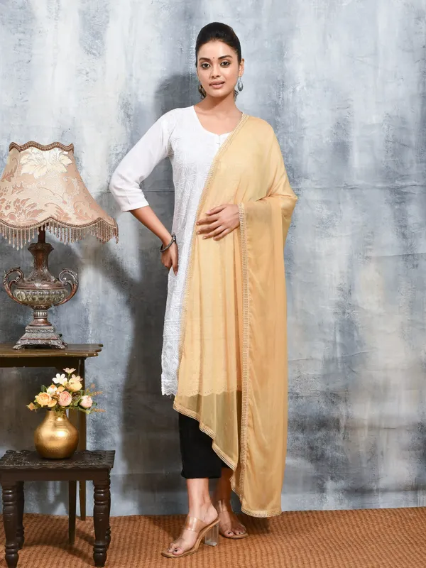 Beige_colour_Chiffon_Dupatta_for_Women