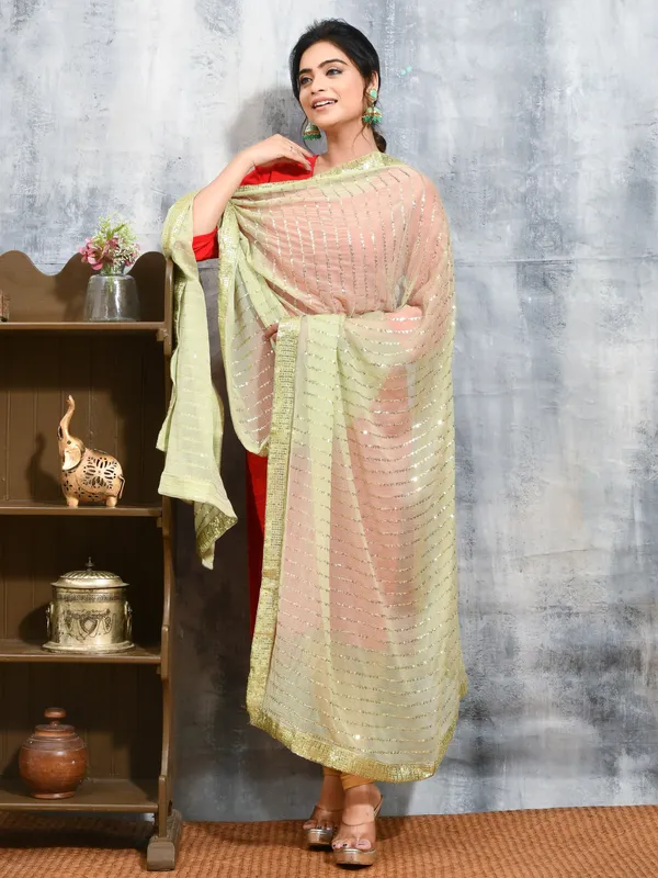 Green_colour_Chiffon_Dupatta_for_Women
