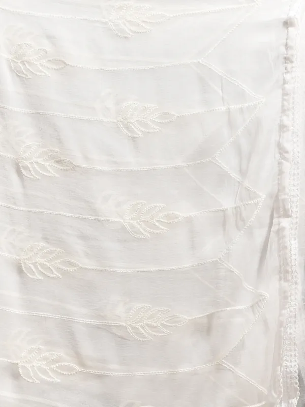 White_colour_Chiffon_Dupatta_for_Women